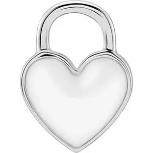 Enamel Heart Charm/Pendant 688833