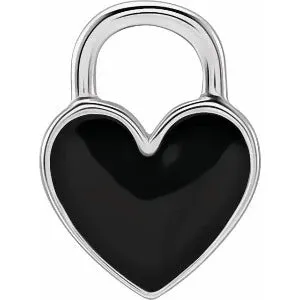 Enamel Heart Charm/Pendant 688833