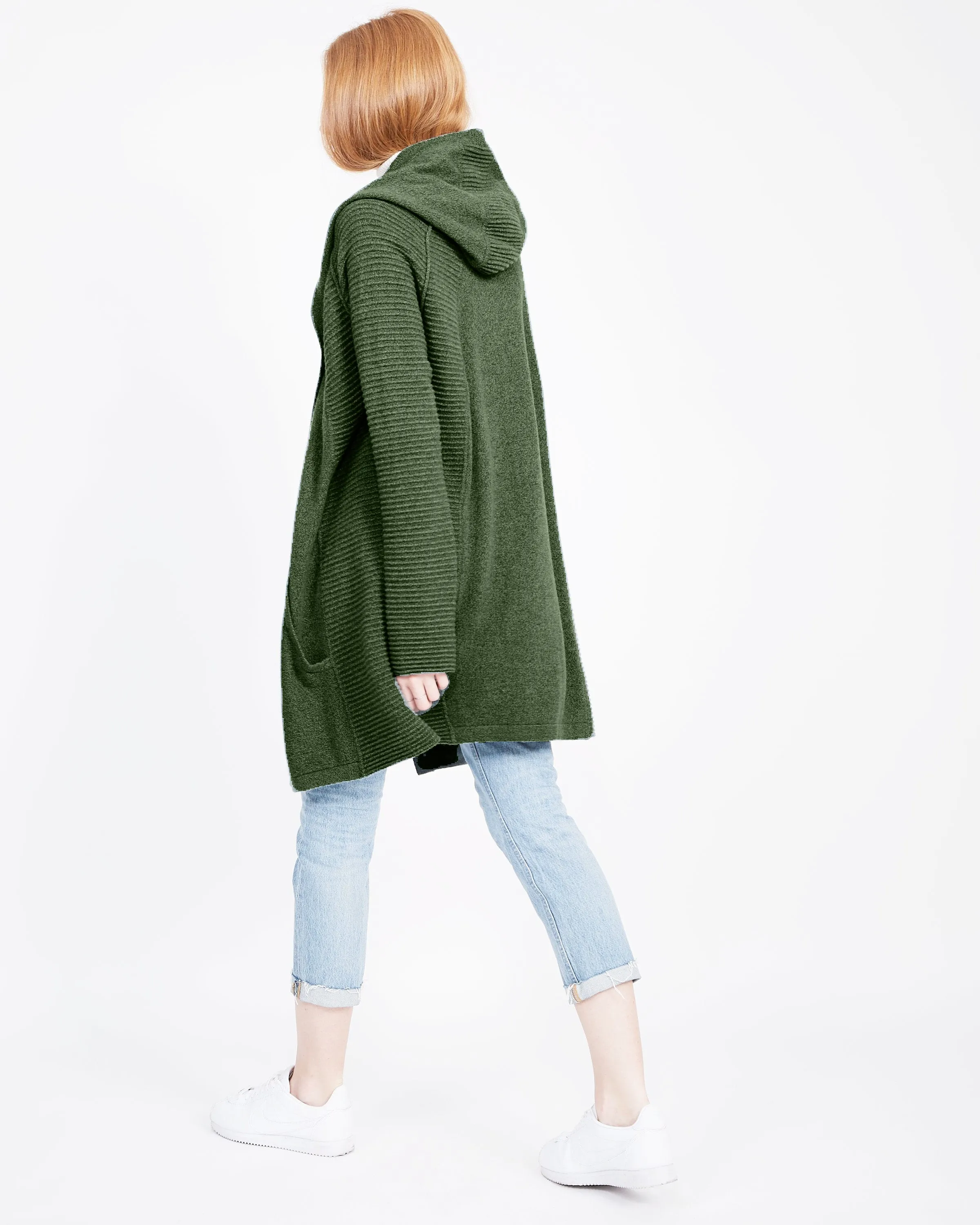 Eva Marie Cashmere Hooded Coatigan