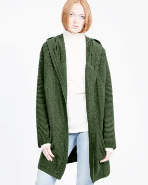 Eva Marie Cashmere Hooded Coatigan