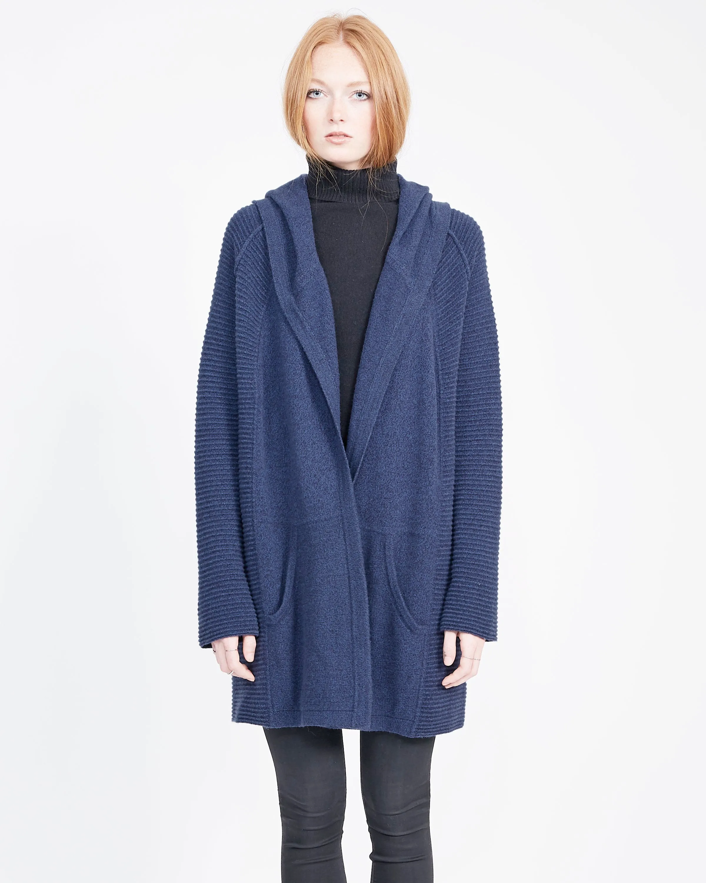 Eva Marie Cashmere Hooded Coatigan