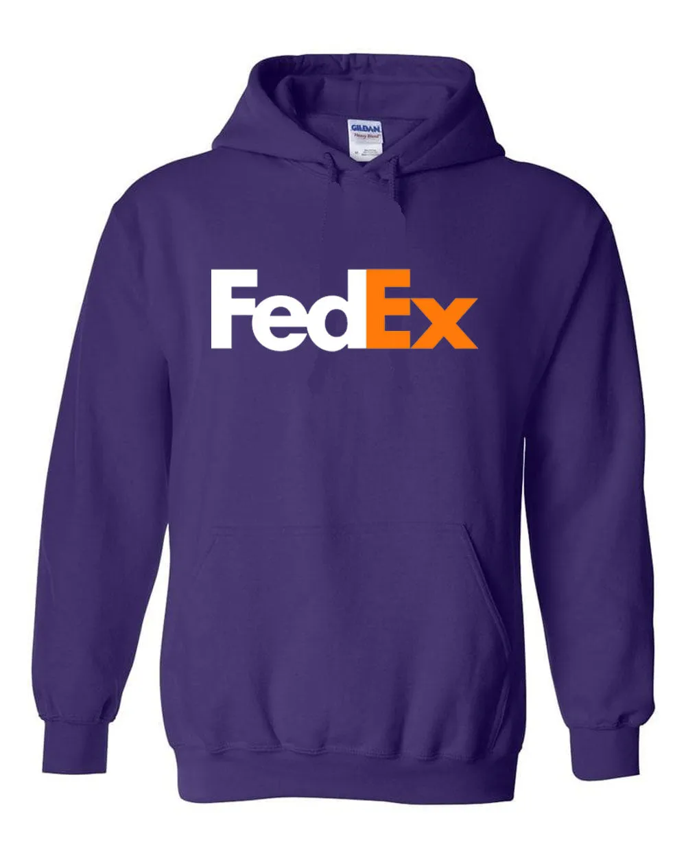 FedEx  Hoodie postal FedEx white orange Logo Hoodie