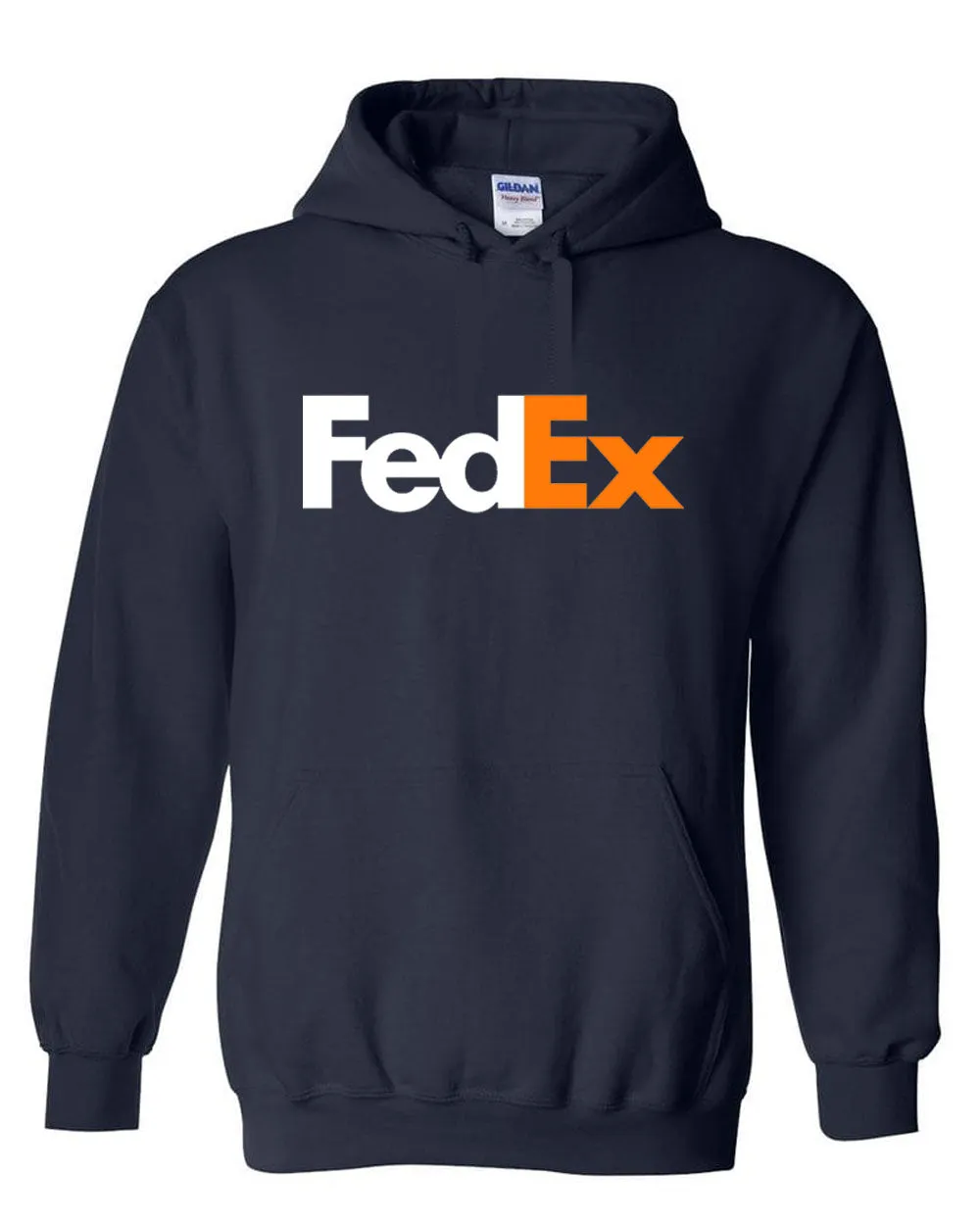 FedEx  Hoodie postal FedEx white orange Logo Hoodie