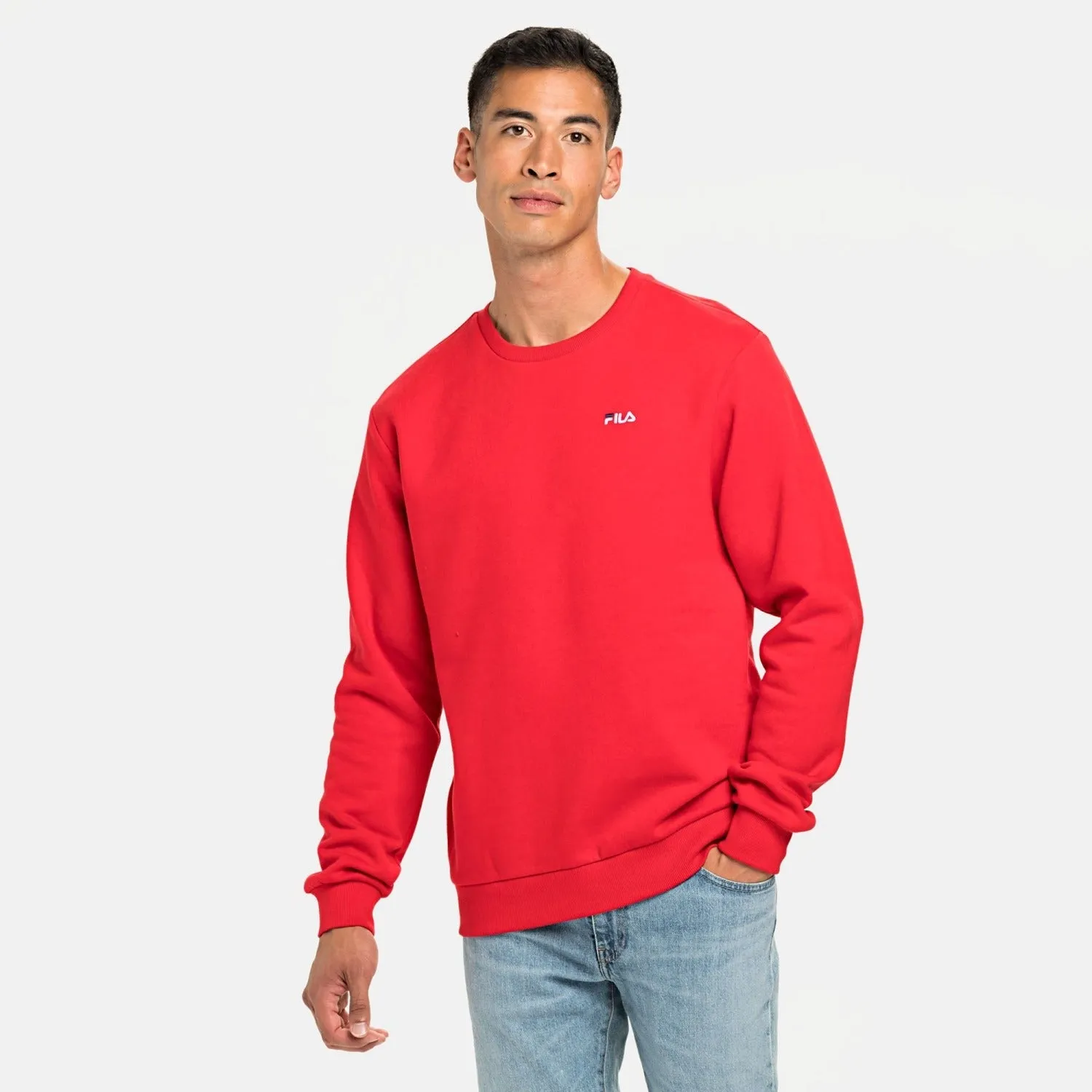 Fila Men Big and Tall Sweatshirts For Fleece Oversized Crewneck