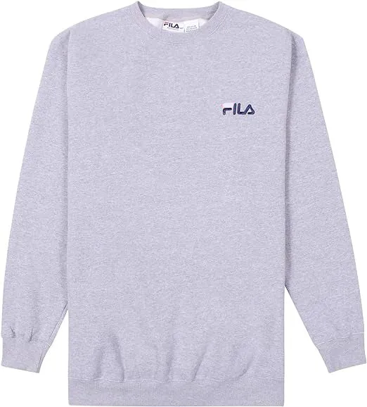 Fila Men Big and Tall Sweatshirts For Fleece Oversized Crewneck