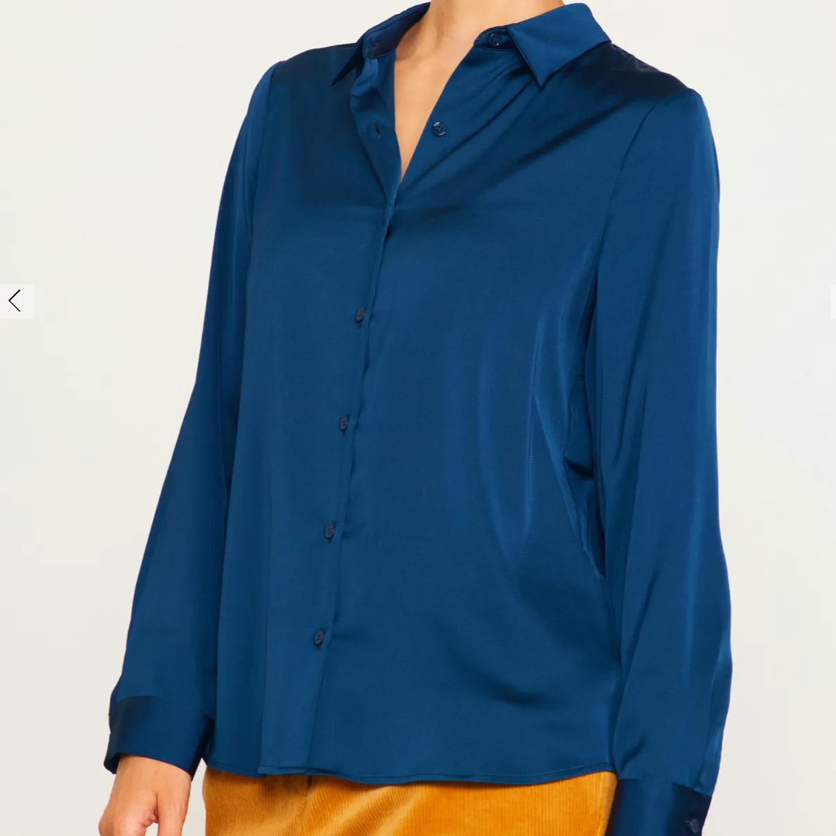 Finding Love Satin Button Down Shirt