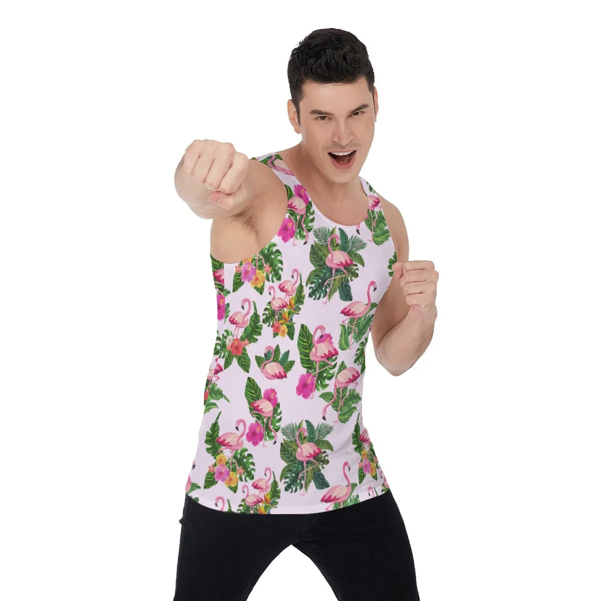 Flamingoing Along Men's Tank