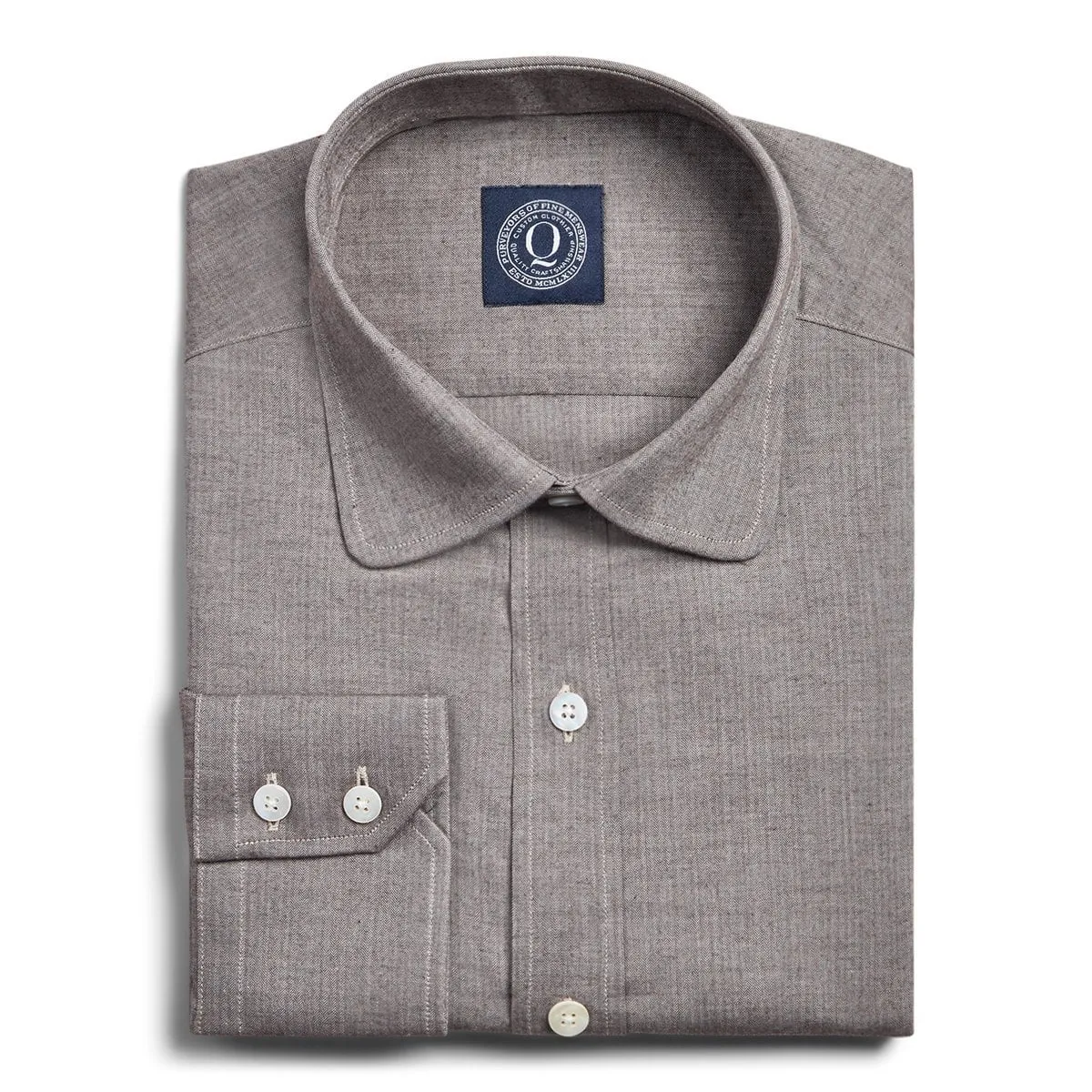 Flannel Herringbone - Brown