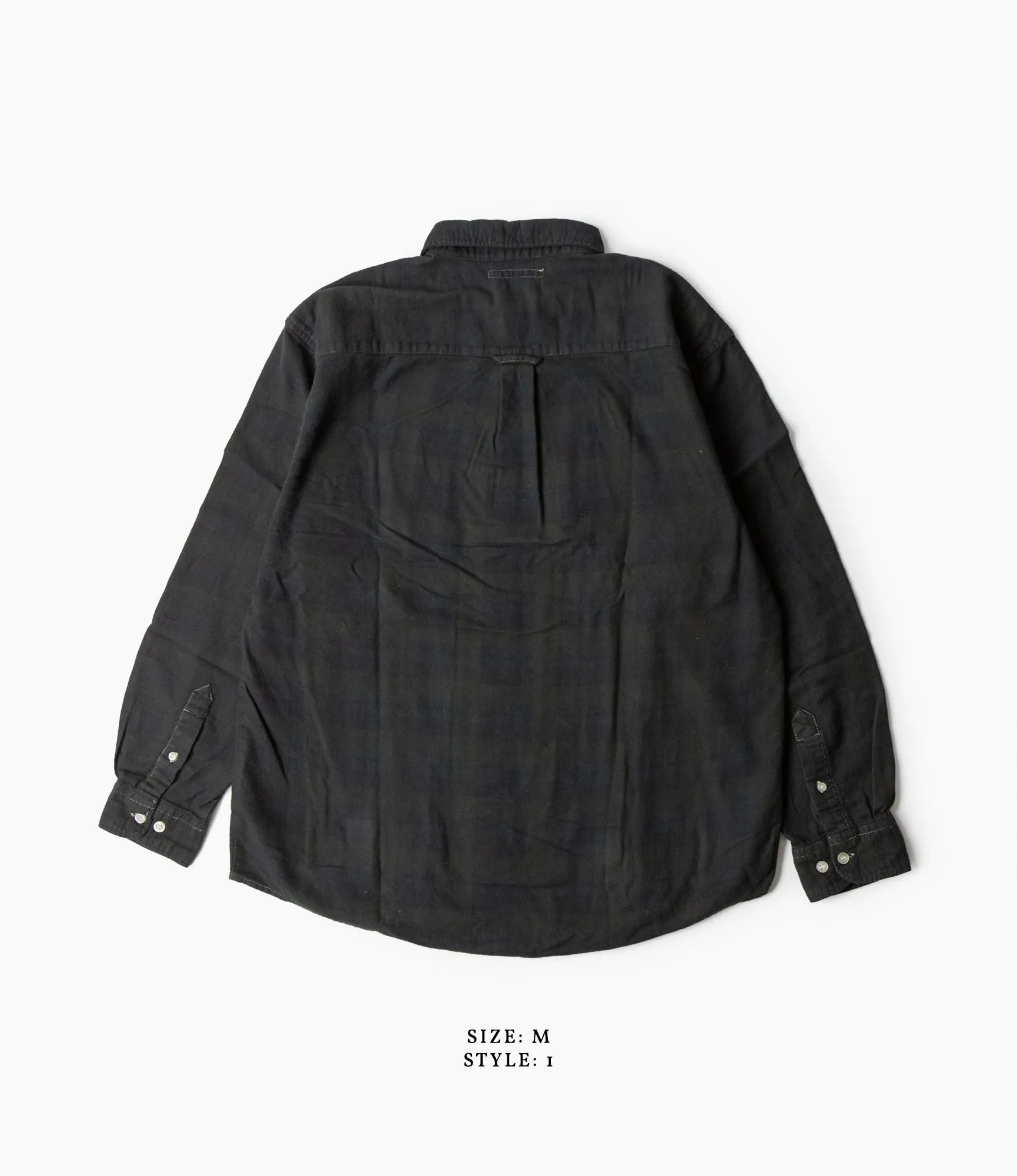 Flannel Ribbon Shirt – Black Over Dye