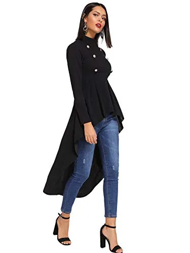 Floerns Women's Asymmetrical Blouse