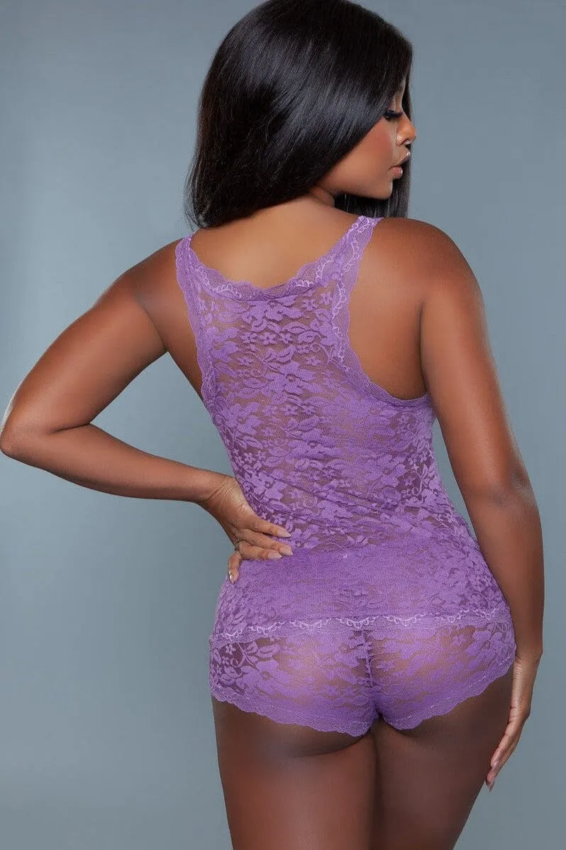 Floral Lace Tank Set