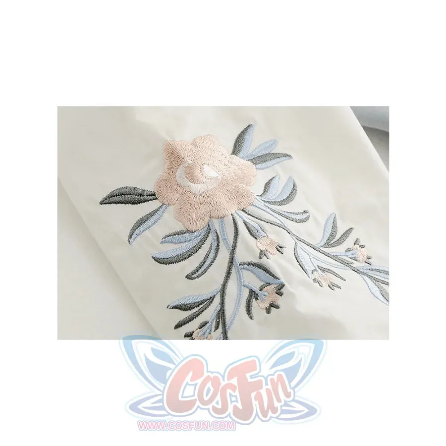Flower Embroidery Patchwork Fake Two-Piece Sweatshirt mp006016