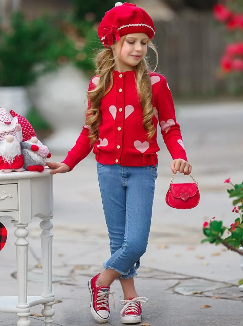 Forever In Love Cardigan and Jeans Set