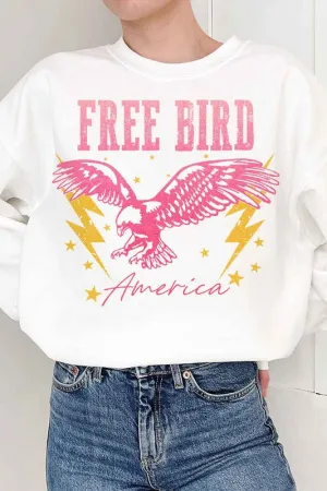 FREE BIRD AMERICA GRAPHIC SWEATSHIRT