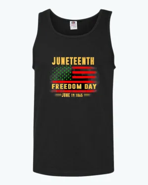 Freedom day june 19 1865 tank top juneteenth tank tops
