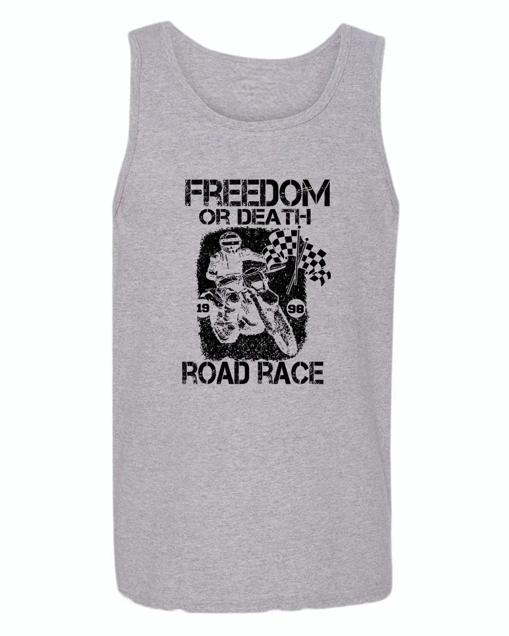Freedom or death road race tank top