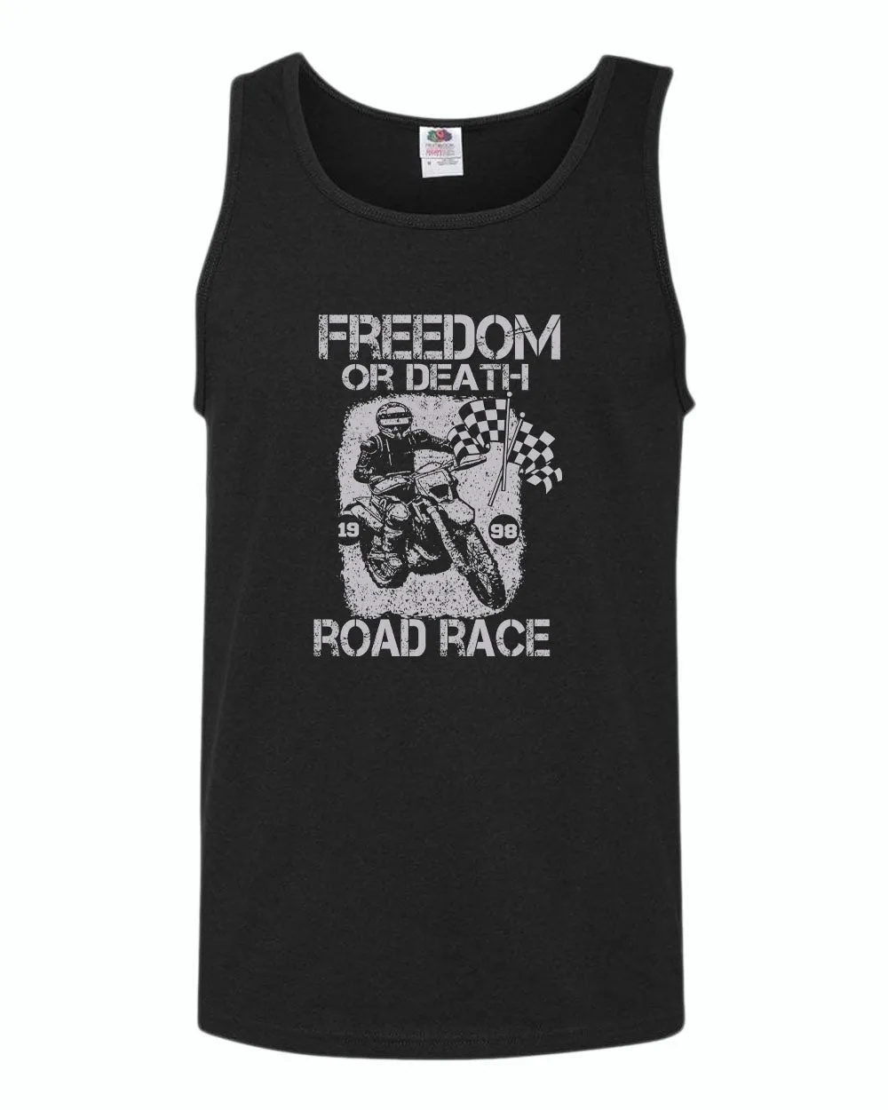 Freedom or death road race tank top