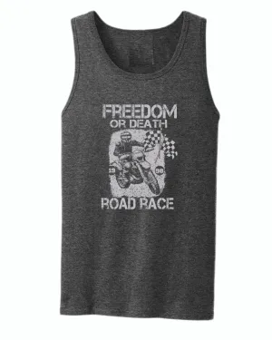 Freedom or death road race tank top
