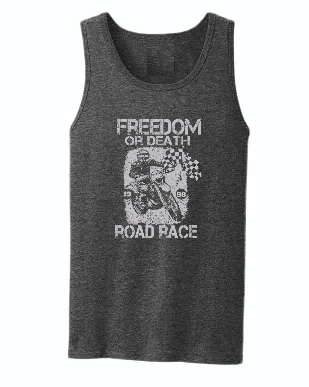 Freedom or death road race tank top