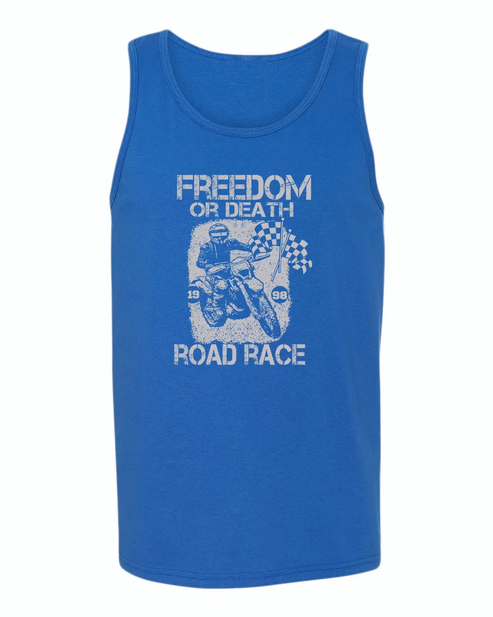 Freedom or death road race tank top