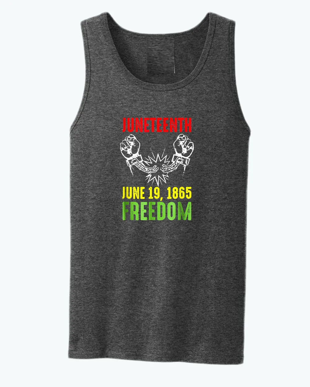 Freedom tank tops broken chain june 19 1865 tank top