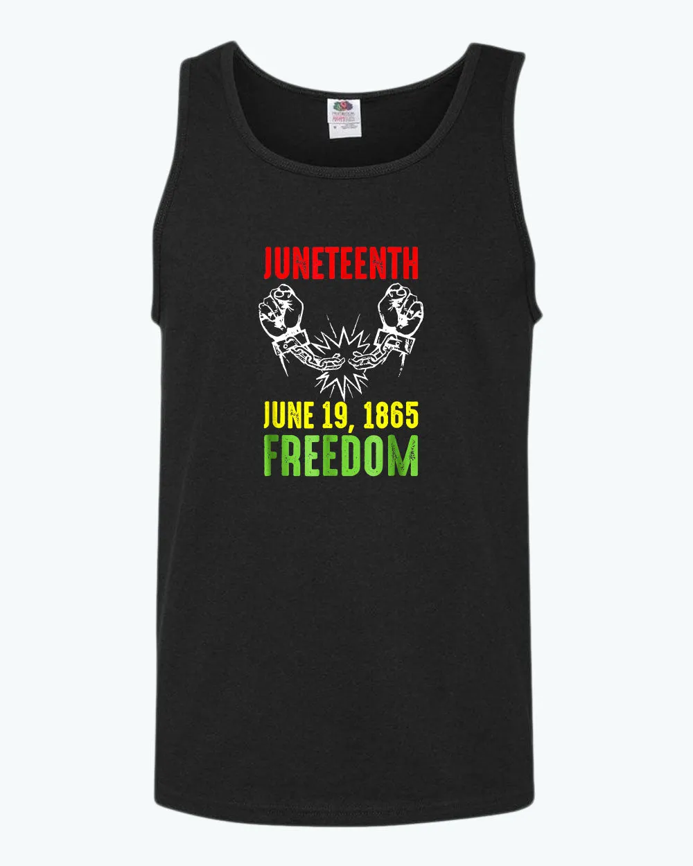 Freedom tank tops broken chain june 19 1865 tank top