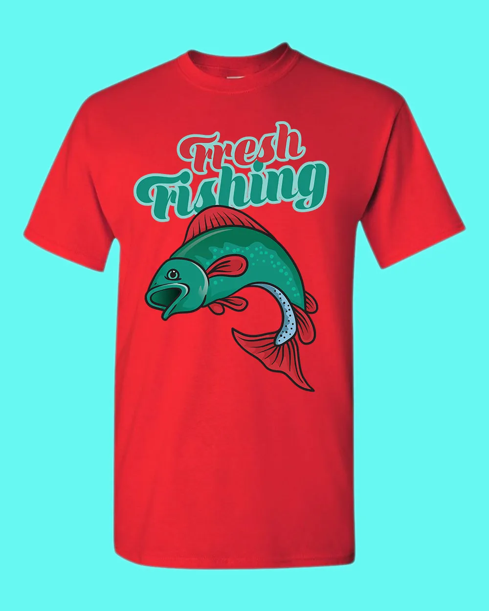 Fresh fishing t-shirt, fisherman shirt