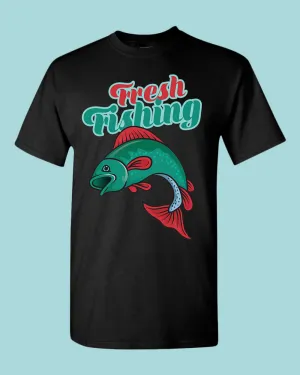 Fresh fishing t-shirt, fisherman shirt