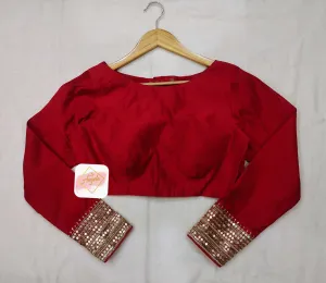 Full sleeve embroidered blouse