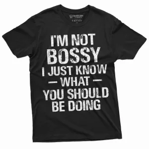 Funny I am not bossy tee shirt manager boss businessman businesswoman tee shirt