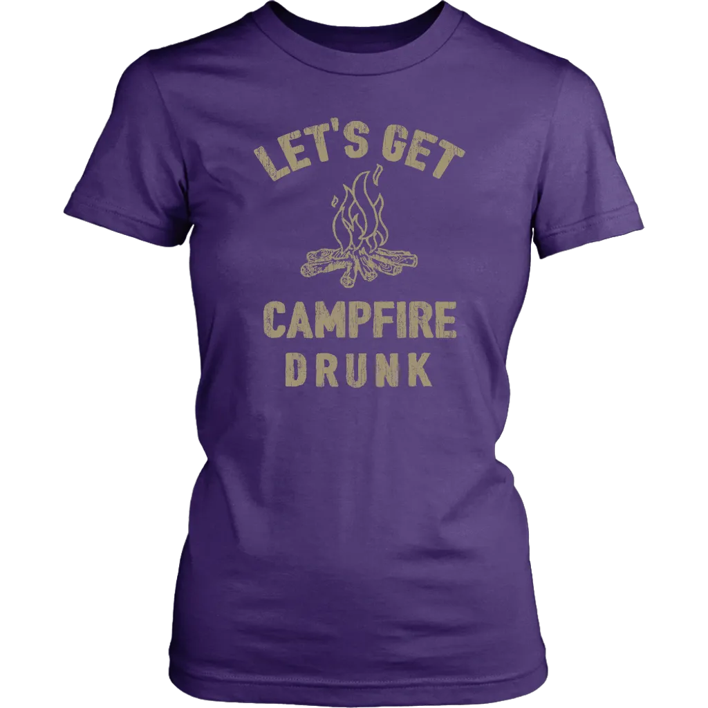 Funny "Let's Get Campfire Drunk" Shirts and Hoodies