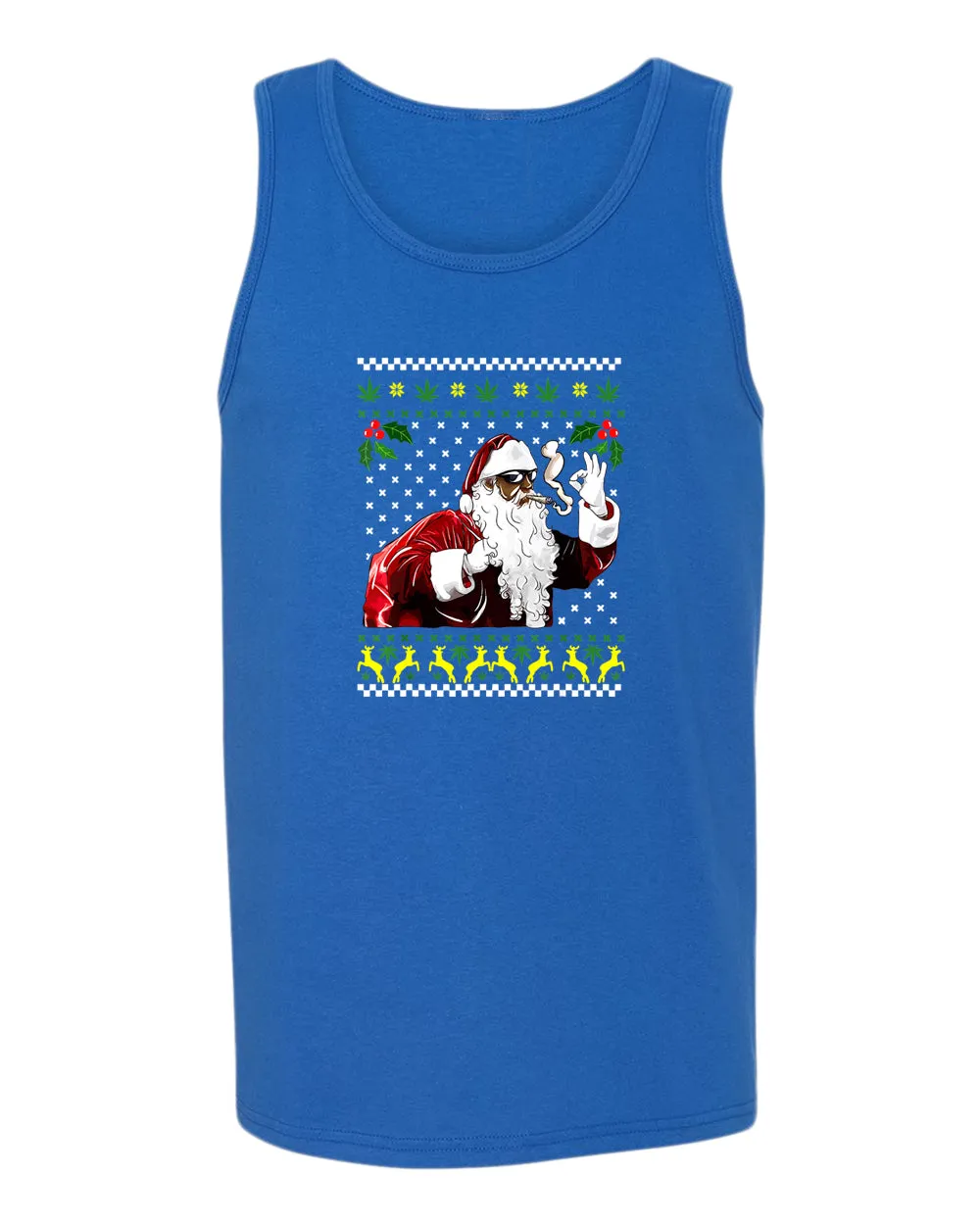 Funny smoker santa tank top