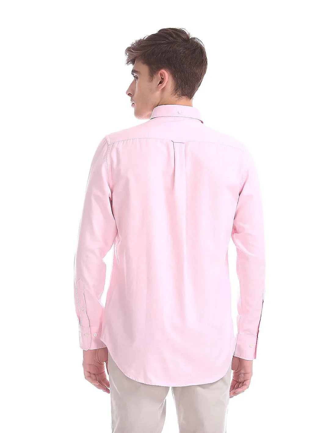 GANT LE MANS California Pink Tech Prep Oxford Button Down Shirt 3008530 Size M