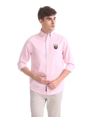 GANT LE MANS California Pink Tech Prep Oxford Button Down Shirt 3008530 Size M