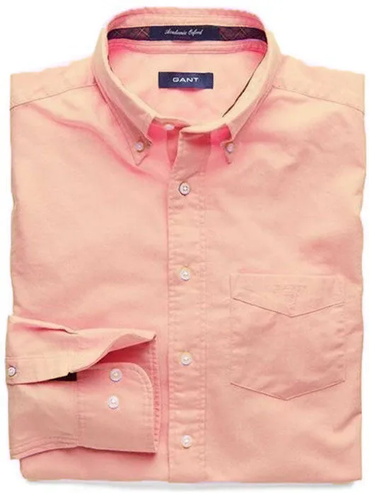 GANT Tang Orange Academic Oxford Button Down Shirt 350400 Size M