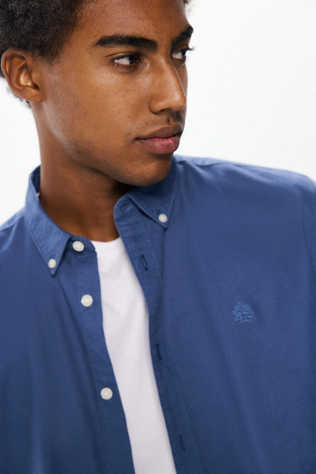 Garment Dye Oxford Shirt - Blue