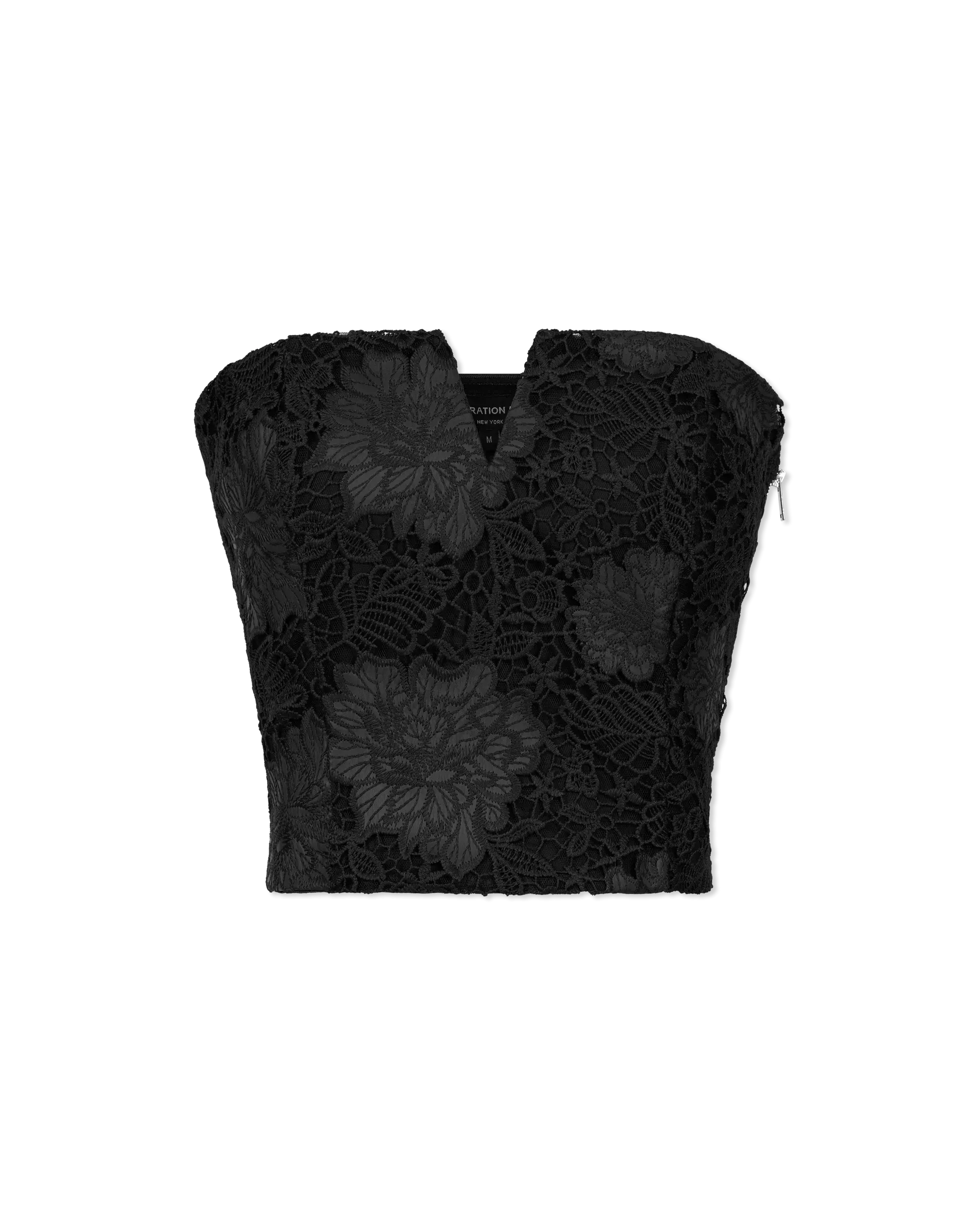 Generation Love Rumi Vegan Leather Guipure Bustier Top