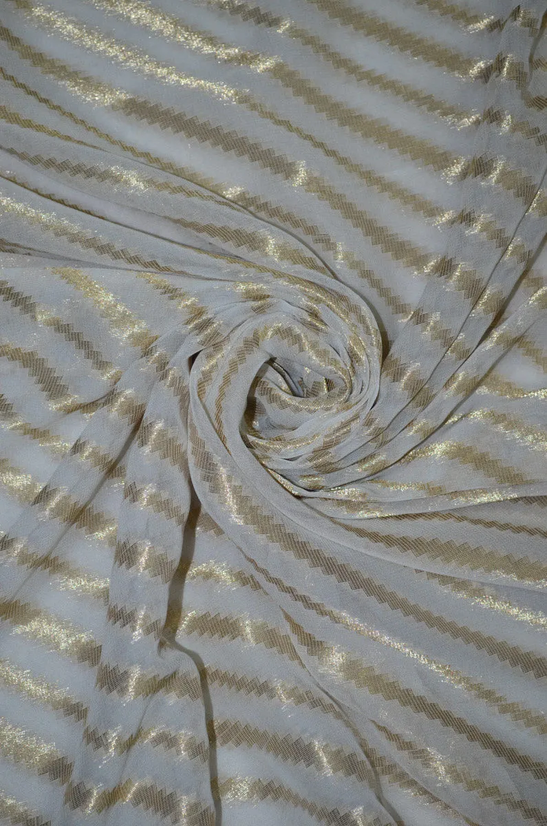 Georgette All Over Jaal Banarasi Fabric  (This fabric is dyeable)(The color option chart has been given along with the pictures of the fabric) ( To book an option of 1.5,2.5,3.5 etc Please call us on 9930655009)