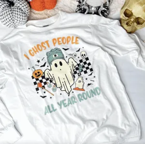 Ghost People All Year Halloween Shirts