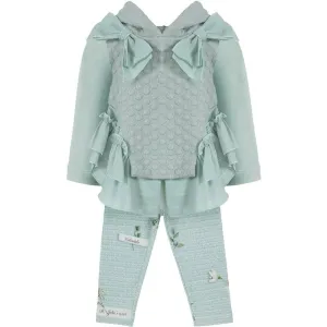 Girls Mint Hooded Legging Set