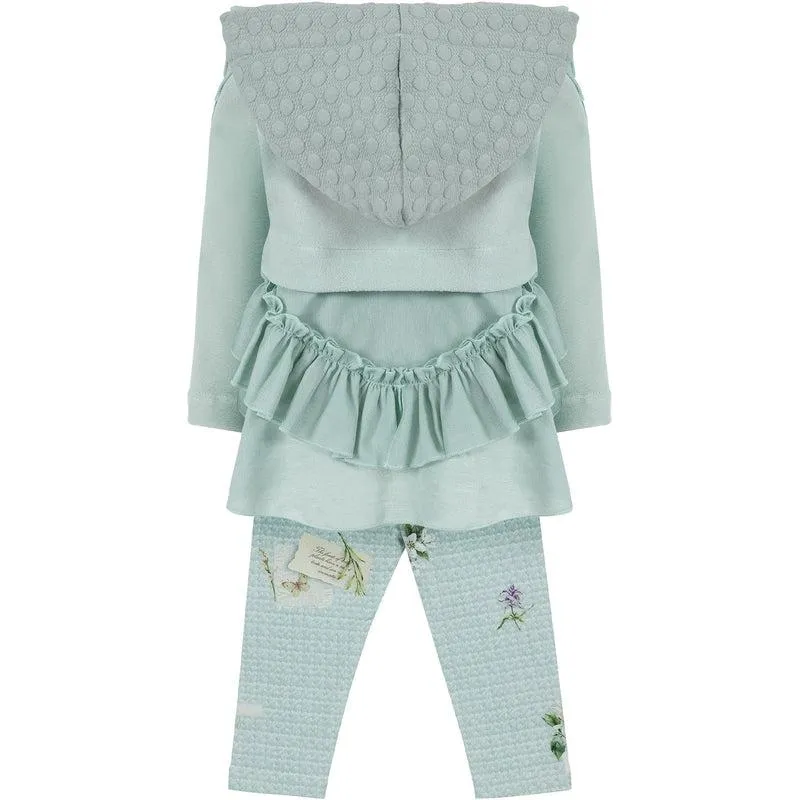 Girls Mint Hooded Legging Set