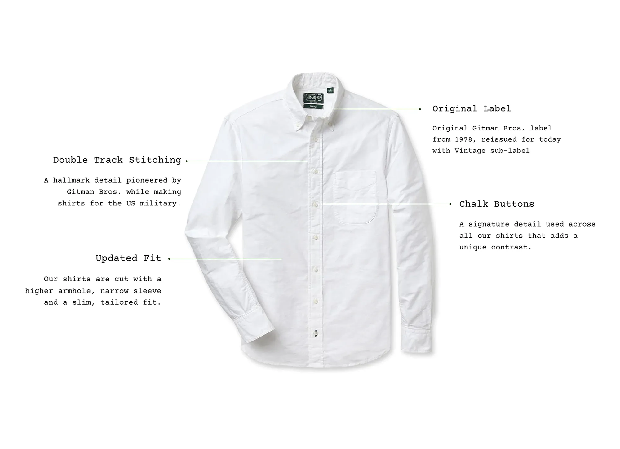 Gitman Bros Vintage Zephyr Oxford Shirt