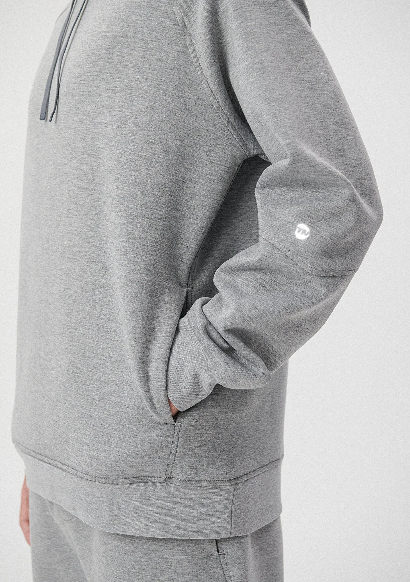 Grey Active Hooded Sweatshirt
