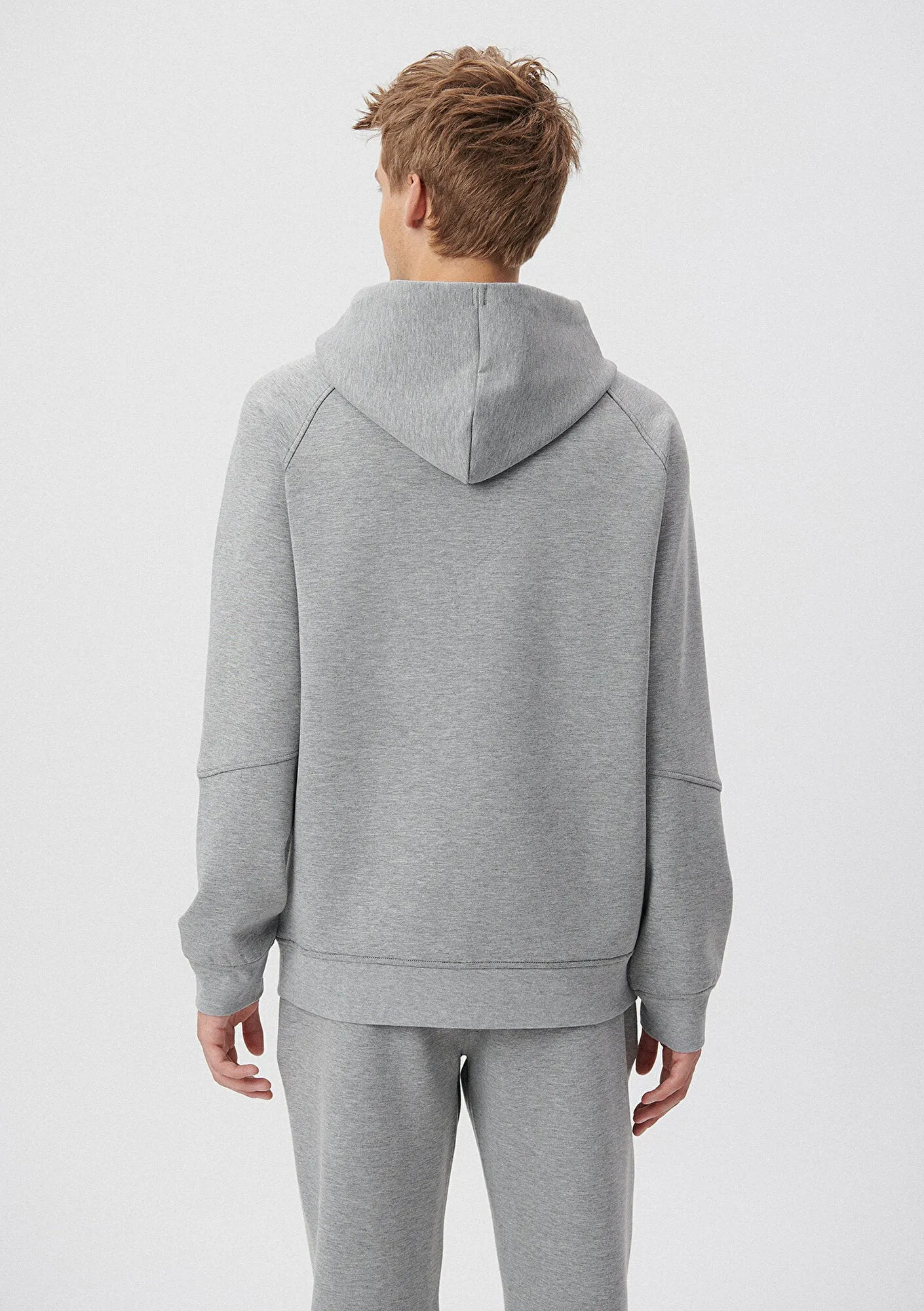 Grey Active Hooded Sweatshirt