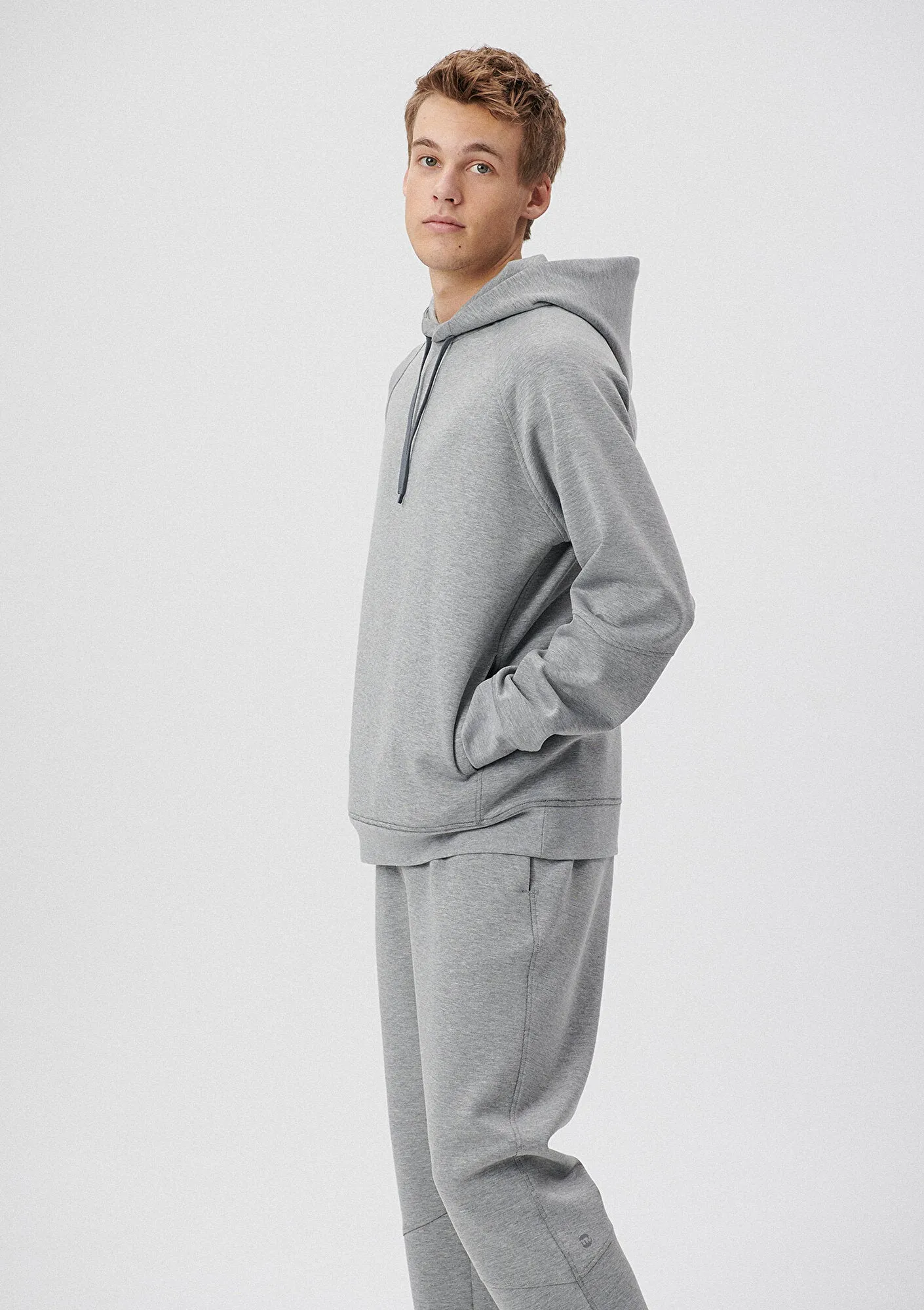 Grey Active Hooded Sweatshirt