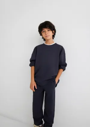Grey Organic Cotton Crewneck Sweatshirt