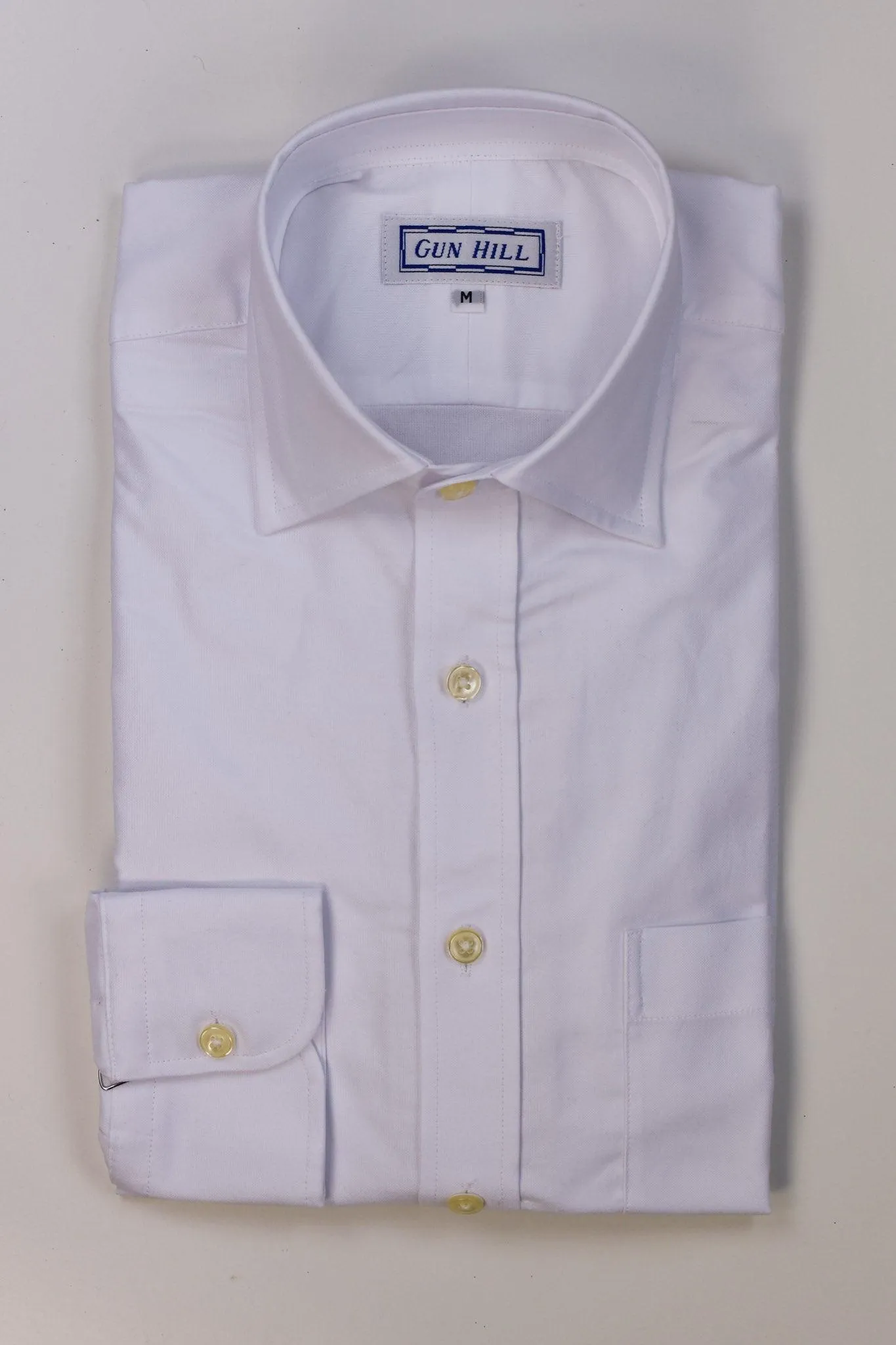 Gun Hill Mens Cliff Oxford Shirt - White