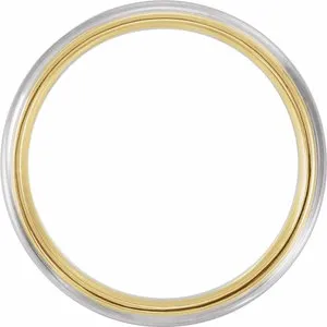 Half Round Band with Milgrain 5684 -  6 mm