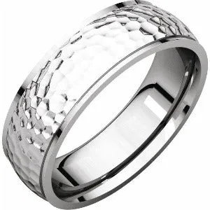 Half Round Edge Band with Hammer Finish 51534 - 2 mm - 6 mm