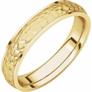 Half Round Edge Band with Hammer Finish 51534 - 2 mm - 6 mm